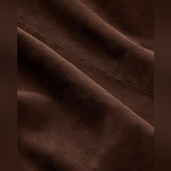 Quince 100% Suede Bomber Jacket Espresso Brown Size Medium - Picture 7 of 9